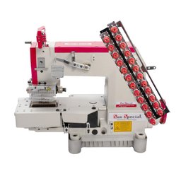 Máquina Costura Industrial Elastiqueira Cilíndrica 12 Agulhas SSTC118-12064-DP-H-SU Sun Special - 6