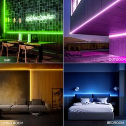 Mangueira Fita Led RGB Neon 12V 5M Flexível + Fonte 5A RGB - 4 Mangueira Fita Led RGB Neon 12V 5M Flexível + Fonte 5A RGB - 4