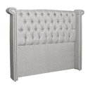 Ver imagem 2 de Conjunto Sienna Cabeceira e Recamier Casal 140 Cm Linho Bege - LM DECOR