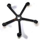 Ver imagem 3 de Estrela em Nylon Secretária Executiva Preta Resistente com Rodizios