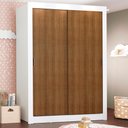 Ver imagem 1 de Guarda-Roupa Infantil Madesa Bento 2 Portas de Correr 2 Gavetas Branco/Rustic Cor:Branco/Rustic