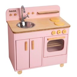 Bancada Infantil Rosa de Madeira Fabrink Brincadeira Criativa - 3