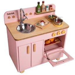 Bancada Infantil Rosa de Madeira Fabrink Brincadeira Criativa - 2
