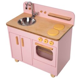 Bancada Infantil Rosa de Madeira Fabrink Brincadeira Criativa - 4