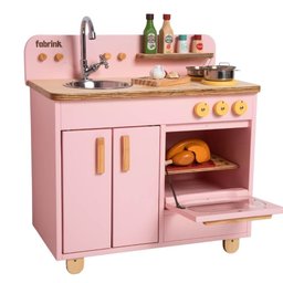 Bancada Infantil Rosa de Madeira Fabrink Brincadeira Criativa - 6