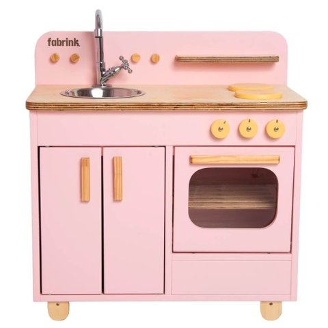 Bancada Infantil Rosa de Madeira Fabrink Brincadeira Criativa