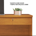 Ver imagem 3 de Escrivaninha Felícia 2 Gavetas Jcm Movelaria - Cinamomo
