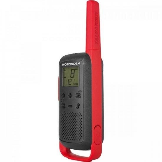 Rádio Comunicador Talkabout 32Km T210Br Vermelho/Preto Motorola - Par / 2 - 4