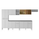 Ver imagem 4 de Armário de Cozinha Completa 6 Pçs com Balcão Gabinete Siena Multimóveis Mp2243 Branco