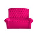 Ver imagem 1 de Kit De Quarto Cabeceira De Cama Box e Calçadeira Baú Dubai King 195 cm Suede Rosa Pink Eli Móveis e 