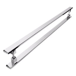 Puxador Inox Para Porta Pivotante Madeira Vidro 50 cm - 2