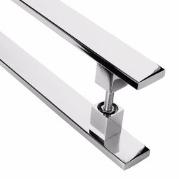 Puxador Inox Para Porta Pivotante Madeira Vidro 50 cm - 4