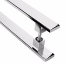 Ver imagem 4 de Puxador Inox Para Porta Pivotante Madeira Vidro 1.20 metro