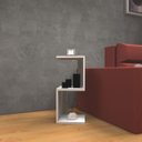 Ver imagem 5 de Mesa de Cabeceira Moderna em S ou Z 60x25x20