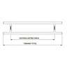 Puxador Inox Escovado Para Porta Pivotante Madeira 20cm - 4