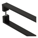 Ver imagem 2 de Puxador De Porta Pivotante Alumínio Inoxidável Preto 80cm