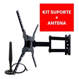 Kit Suporte Televisão Articulado Parede Antena Digital Cs0040asc-shd500 - 2