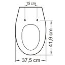 Ver imagem 3 de Assento Sanitário em Resina Termofixa para Louça Eros Tupan