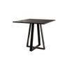 Conjunto de Jantar Mesa Mônaco 90cm Tampo Preto com 4 Cadeiras Estofadas Pretas - 3