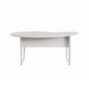 Ver imagem 4 de Mesa Escrivaninha Orgânica Linear 175x92cm em MDP e Metal Corporate F5 Branco