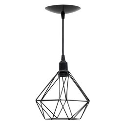 Pendente Aramado Poptem diamante pequeno preto - 5