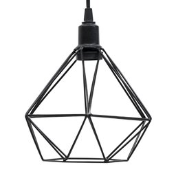 Pendente Aramado Poptem diamante pequeno preto - 2