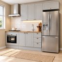 Ver imagem 1 de Cozinha Modulada Compacta 4 Peças 100% MDF com Balcão para Forno de Embutir Emily