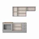 Ver imagem 5 de Cozinha Modulada Compacta 4 Peças 100% MDF com Balcão para Forno de Embutir Emily