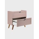 Ver imagem 6 de Gabinete para Banheiro com Tampo e Cuba 80cm Retro MDF Rosa Milano - On Móveis