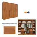 Ver imagem 5 de Guarda Roupa Sevilla Casal 6 Portas 8 Gavetas Tcil Móveis