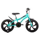 Ver imagem 1 de Bicicleta Infantil Houston Nic Aro 16 Preta/Verde Água