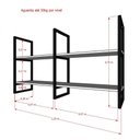 Ver imagem 5 de Prateleira Industrial Suspensa prateleira industrial cozinha prateleira suspensa teto branca