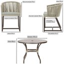 Ver imagem 2 de Mesa com 4 Cadeiras e Noronha Estofado 3 Trama Original Rami