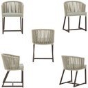 Ver imagem 5 de Mesa com 4 Cadeiras e Noronha Estofado 3 Trama Original Rami