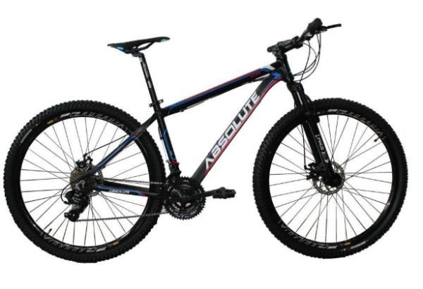 Bicicleta Absolute Nero Aro 29 21V Câmbios Shimano Preto/Vermelho/Azul - 19 - 1