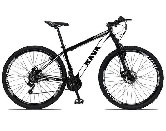 Bicicleta Aro 29 Rava Pressure Brilho 27V Câmbios High One Branco com Preto - 15 - 1