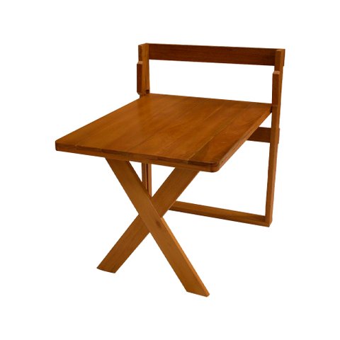 Mesa Auxiliar de Parede Para Churrasco 1m Madeira Maciça Eucalipto