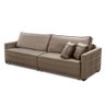 Sofá Cama Retrátil e Reclinável 2,30m com Molas Karina Veludo Cappuccino Rover & Beato - 4