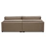 Sofá Cama Retrátil e Reclinável 2,30m com Molas Karina Veludo Cappuccino Rover & Beato - 7
