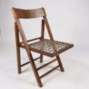 Ver imagem 4 de Cadeira Dobrável em Madeira com Assento de Corda Náutica e Encosto Anatômico Preebel Castanho