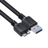 CABO PARA HD EXTERNO USB A 3.0 MACHO PARA MICRO USB B 3.0 (10 PINOS) MACHO 28AWG PURO COBRE 1 METRO  - 5