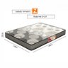 Colchão Casal Prorelax Topazio D23 Inmetro 138x188x12 Cinza Estampado  - 3