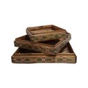 Ver imagem 1 de Conjunto com 3 Bandejas de Bambu - Btc