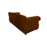 Sofá Chesterfield Capitone Elisabeth Veludo terracota 2,30cm - 2