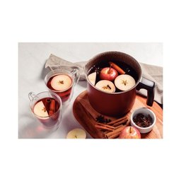 Leiteira Fervedor Caneco Tramontina Antiaderente Starflon Paris Vermelho Canecão Aluminio 14cm 1,9 L - 2