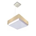 Ver imagem 1 de Lustre para Sala de Jantar Vivare Md-4402 Cúpula em Tecido 40x40cm Cor Algodão-crú Bivolt