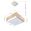Ver imagem 2 de Lustre para Sala de Jantar Vivare Md-4402 Cúpula em Tecido 40x40cm Cor Algodão-crú Bivolt
