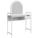 Ver imagem 1 de Penteadeira Camarim Bancada Maquiagem Espelho Gaveta Estilo Industrial Pé de Ferro ‎