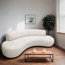 Ver imagem 1 de Sofá Orgânico 03 Lugares Sala Estar Celeste 180cm Bouclé