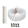 Kit Instalação 8 Câmeras Segurança Conectores e 2 Cabos 100m - 3